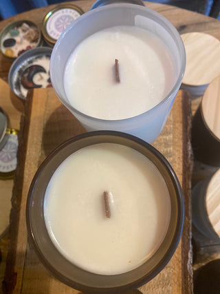 Top view of candles