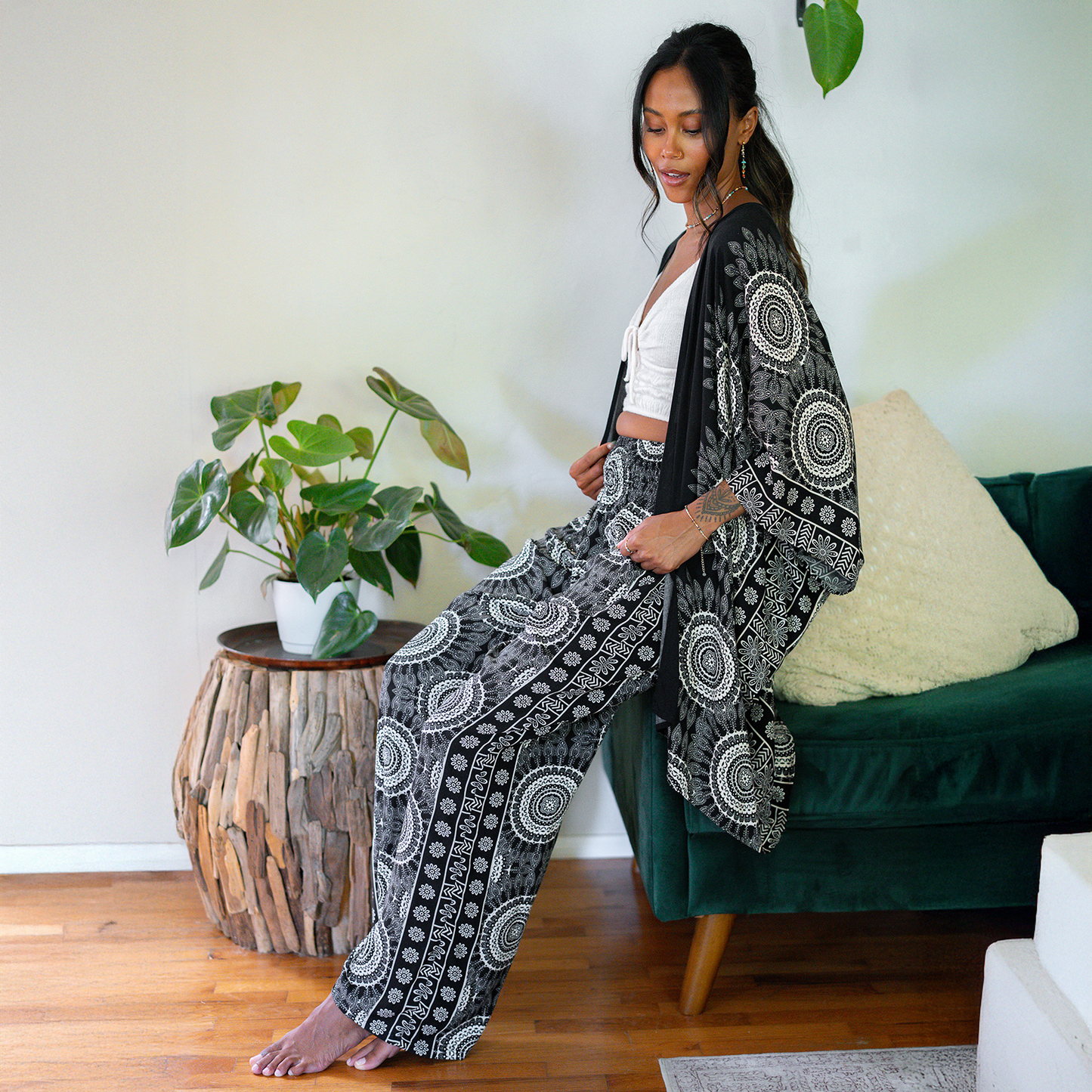 Bondi Rayon Wide Leg Pants