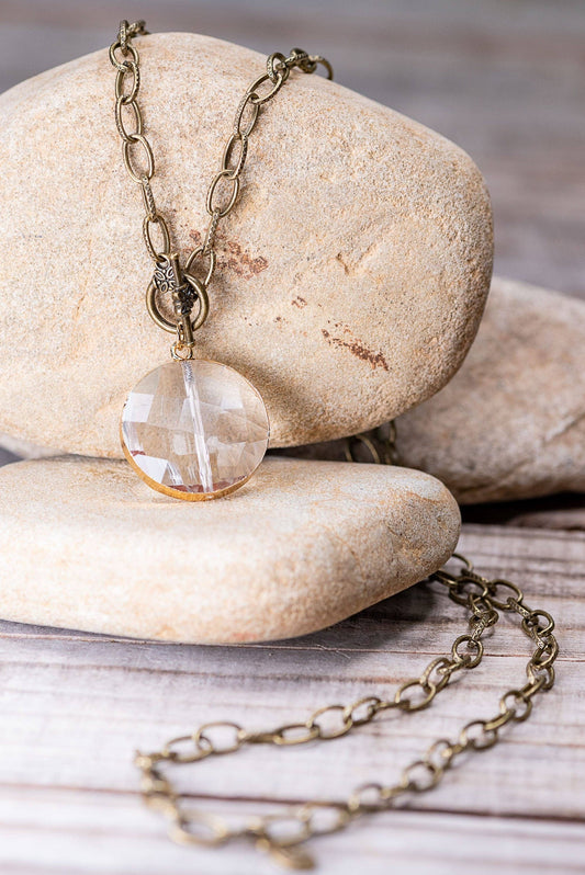 Sage Crystal Pendant Necklace