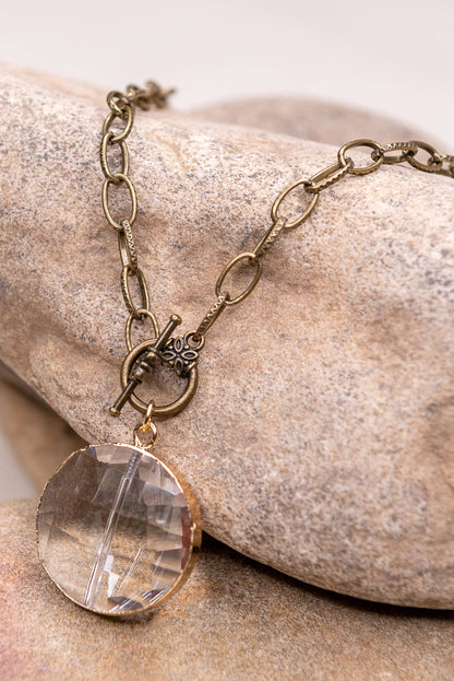 Sage Crystal Pendant Necklace