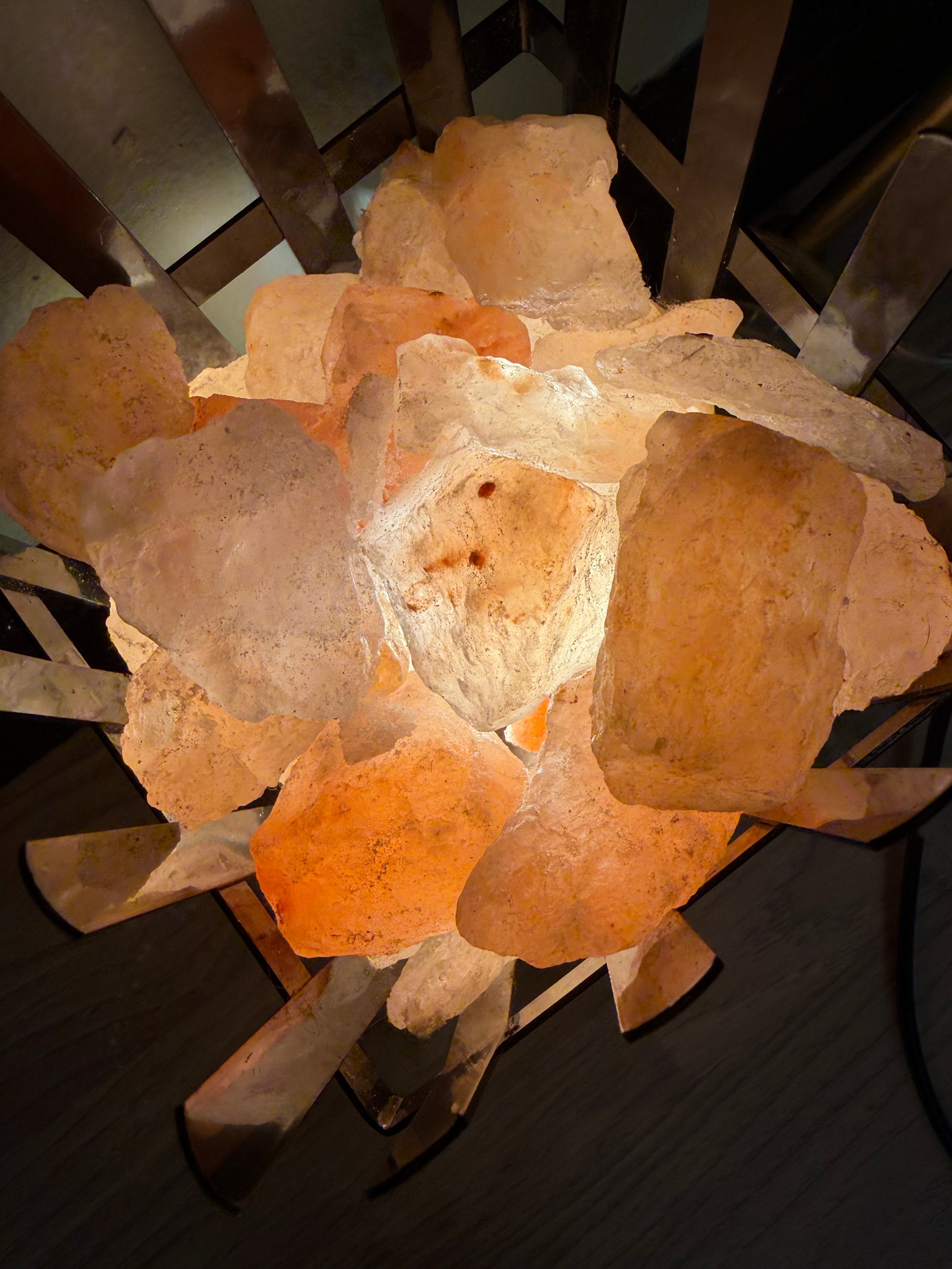 Salt Lamp in Red Light therapy room in Beach Gypsy in Berlin, MD near ocean City, MD