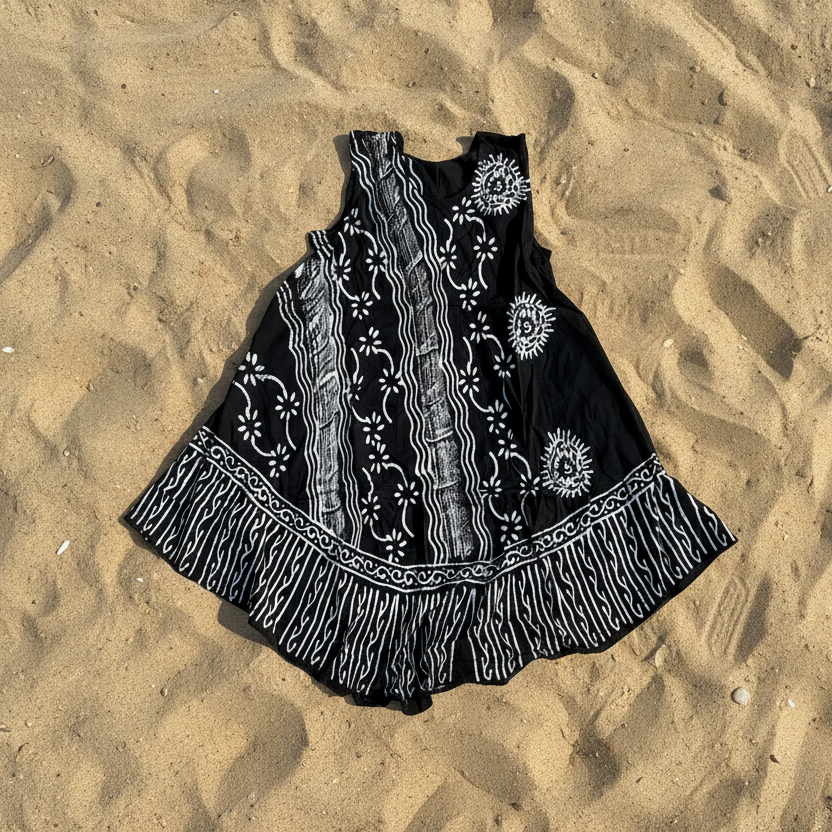 Coastal Ink Black & White Dress