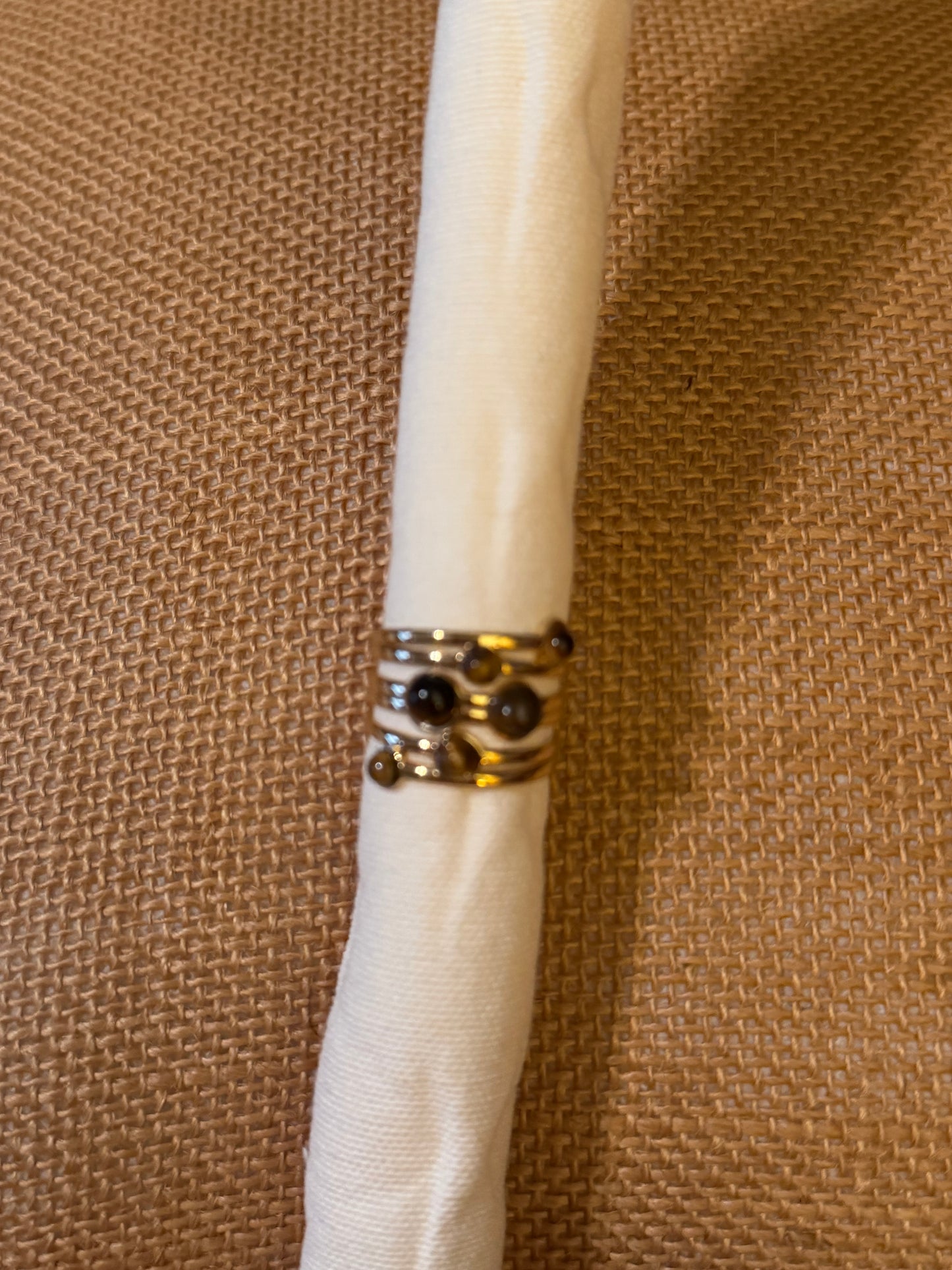 Adjustable 6 Stone Ring