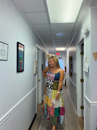 Patch Maxi Dress