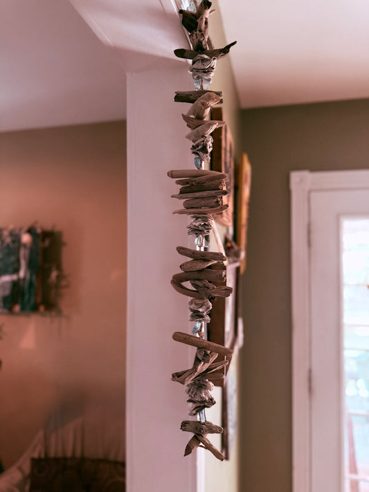 Oyster Shell Driftwood Wall Hanging