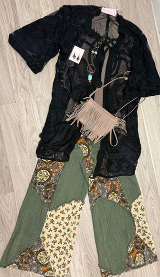 Long cardigan lace duster
