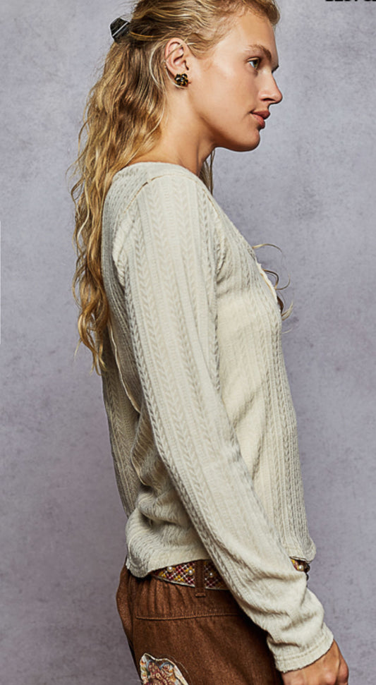 Top with buttons side