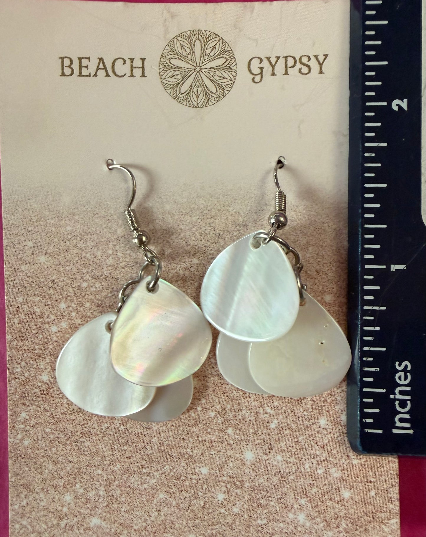Saltwater Shell Dangle Earrings