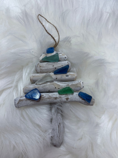 Sea Glass Tree Ornament