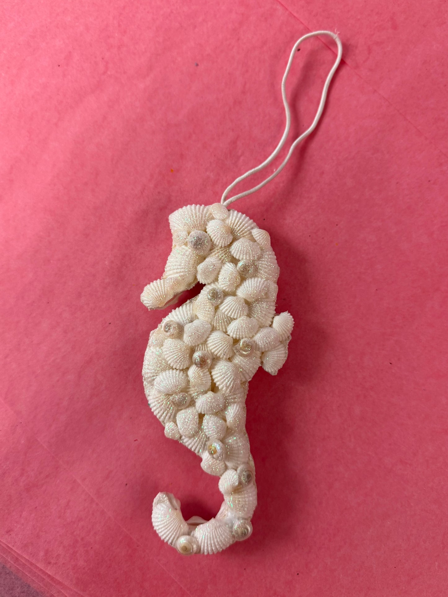 Seahorse Shell Ornament