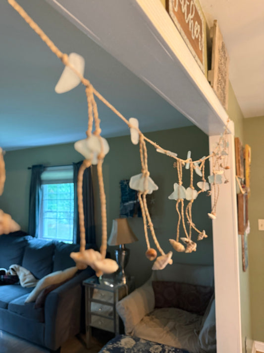 Sea Glass & Shell Garland
