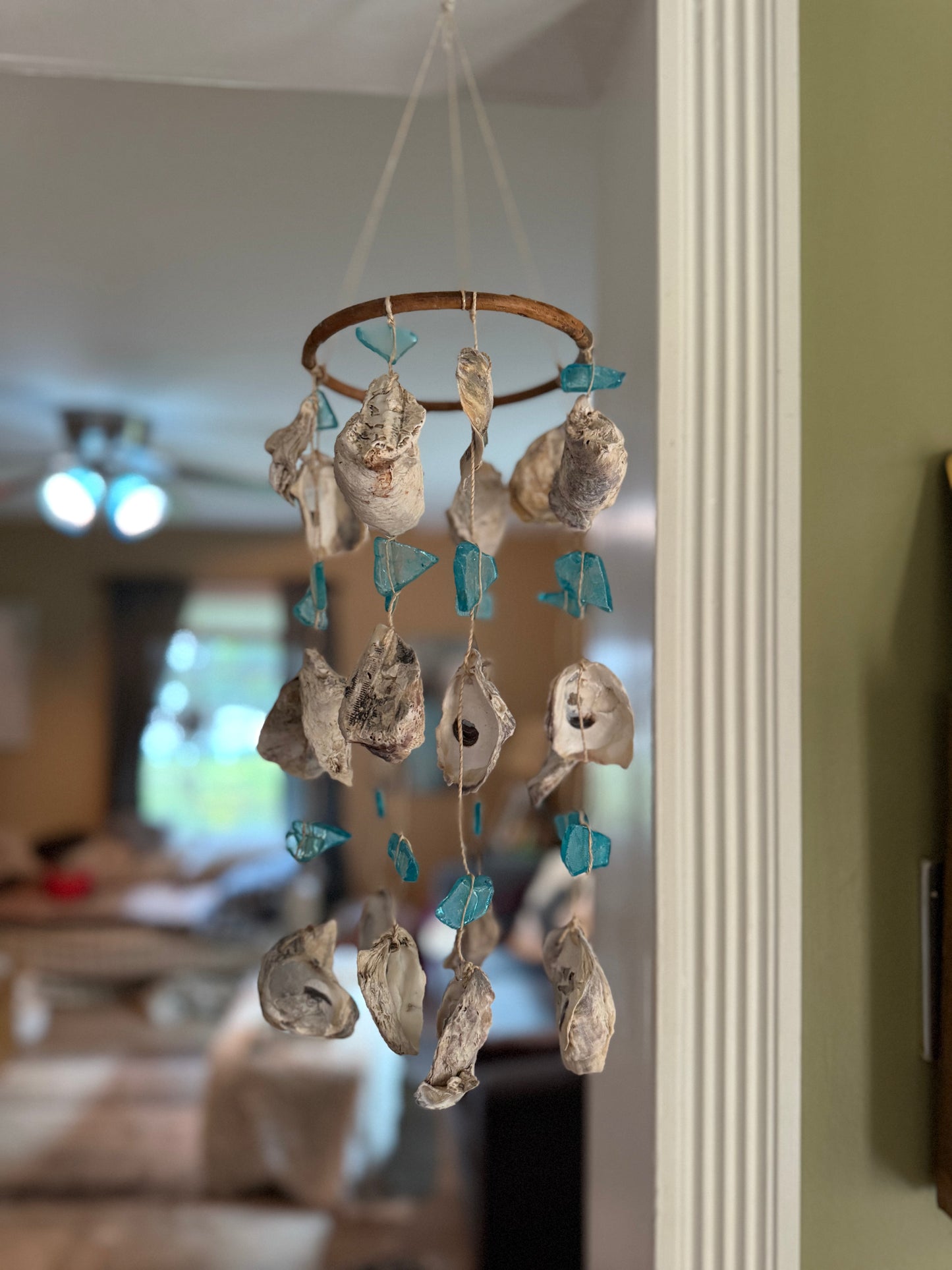 Oyster & Sea Glass WIndchime