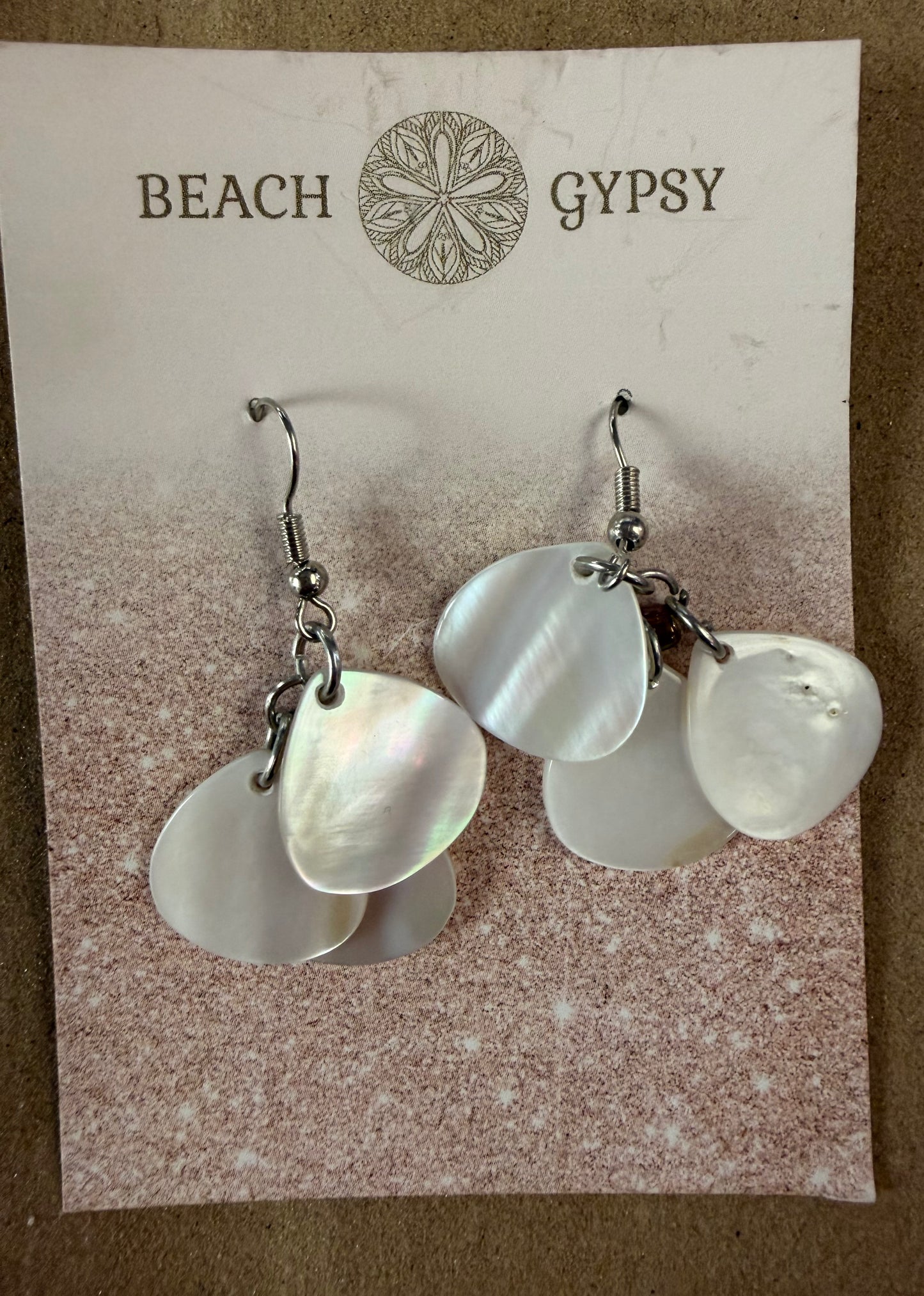Saltwater Shell Dangle Earrings