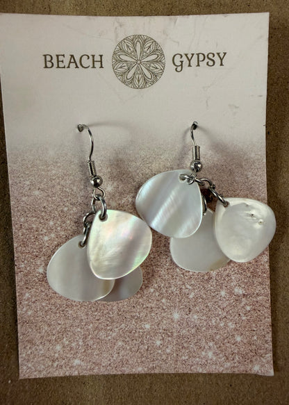 Saltwater Shell Dangle Earrings