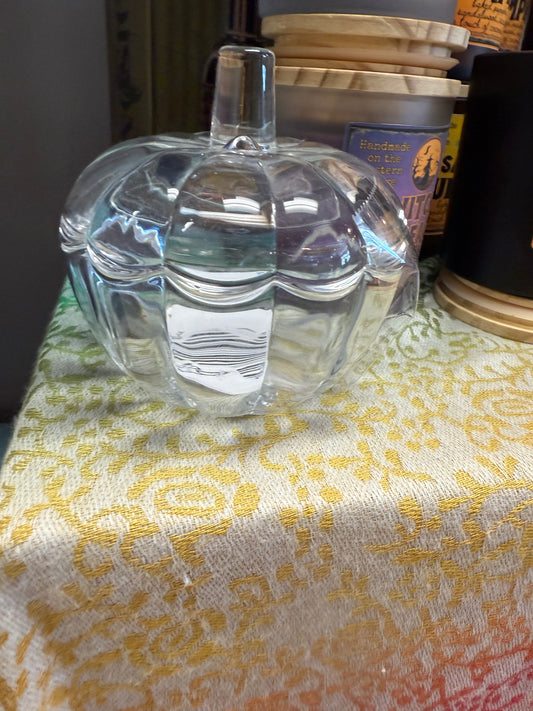 Pumpkin Glass Jar