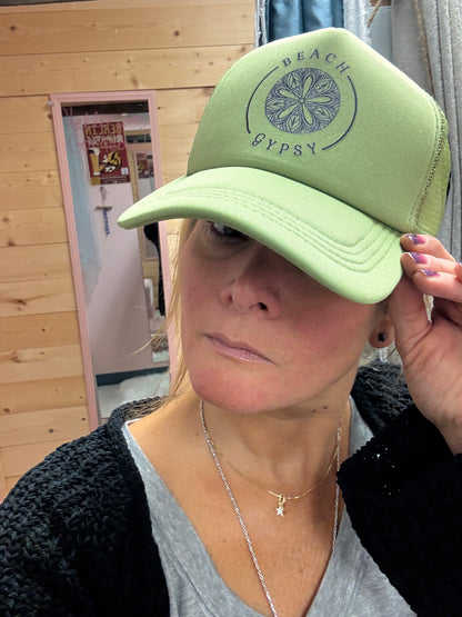 Green Beach Gypsy trucker hat