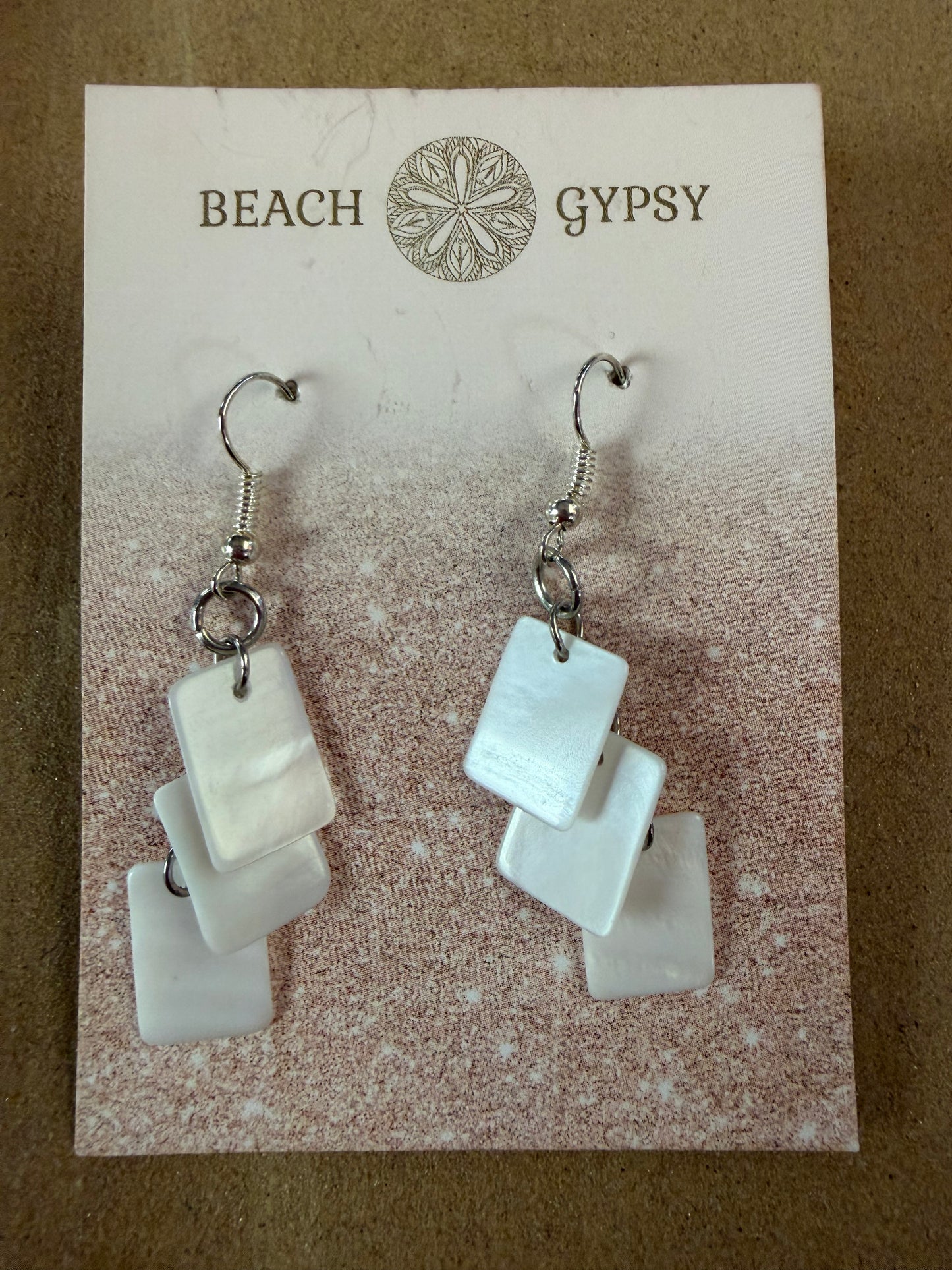 Saltwater Shell Dangle Earrings