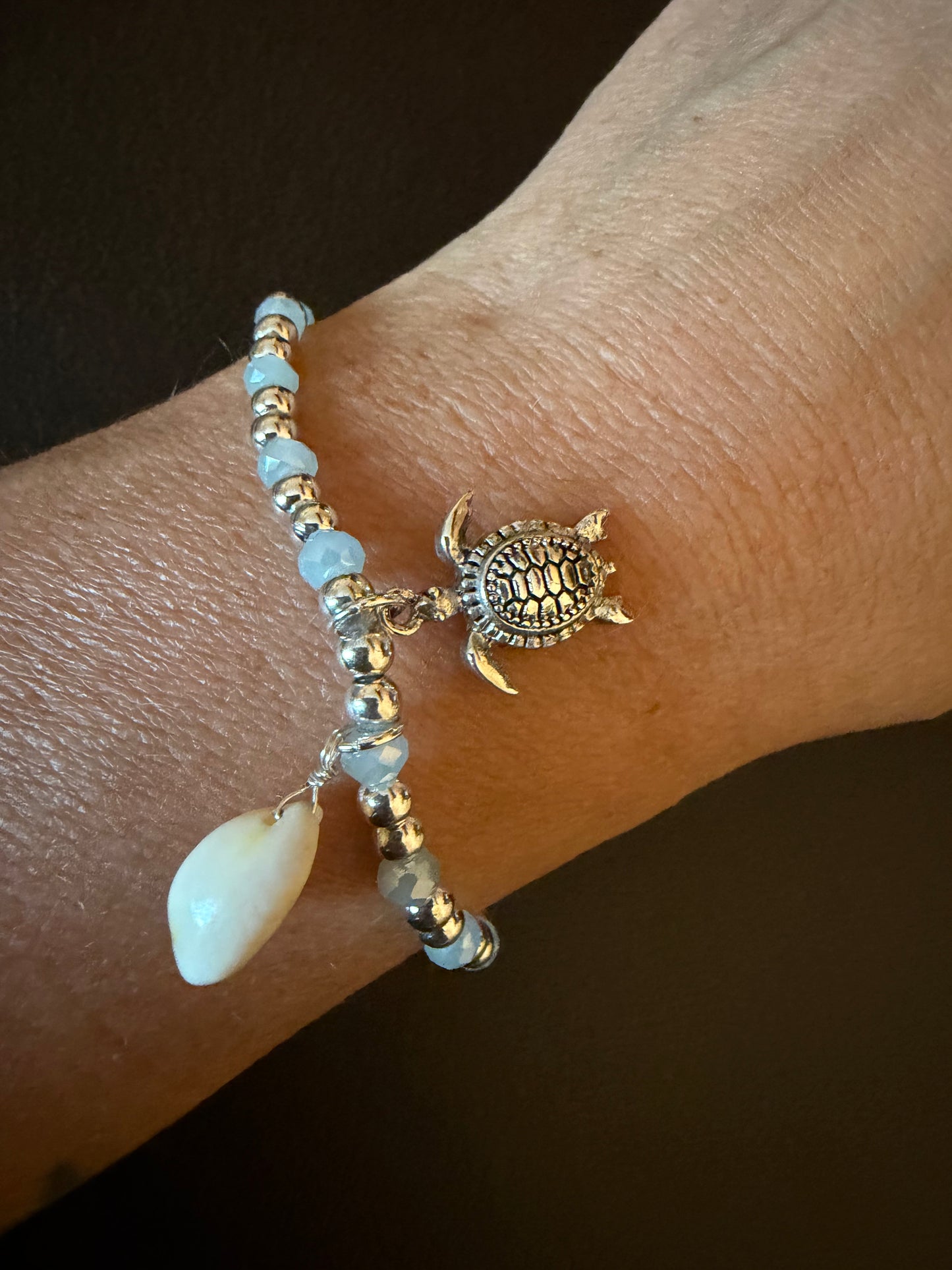 Turtle & Cowrie Shell Bracelet