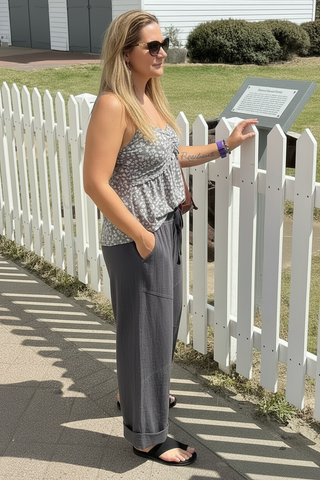Contrast Culotte Pant