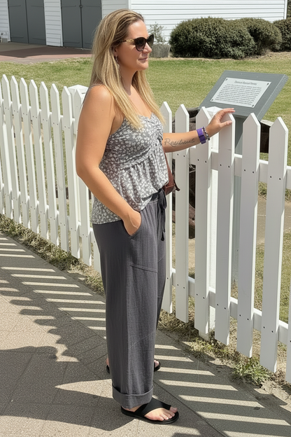 Contrast Culotte Pant