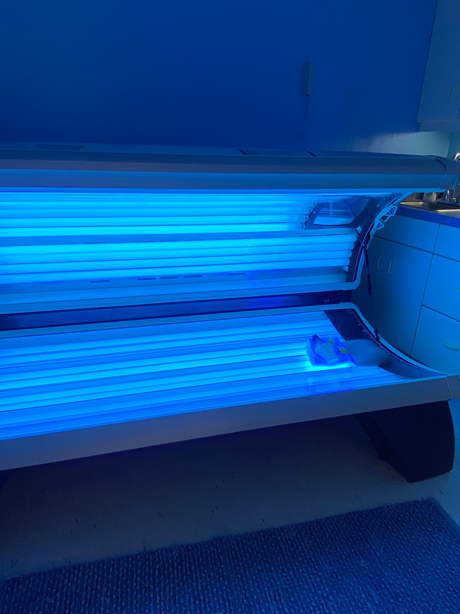 Lay down tanning bed near Ocean City at Beach Gypsy in Berlin, MD