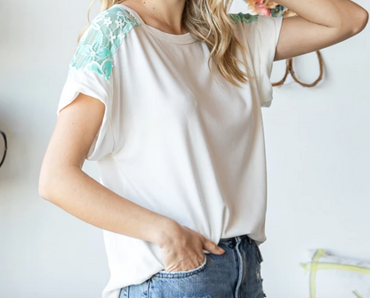 Skylar Lace Back Top