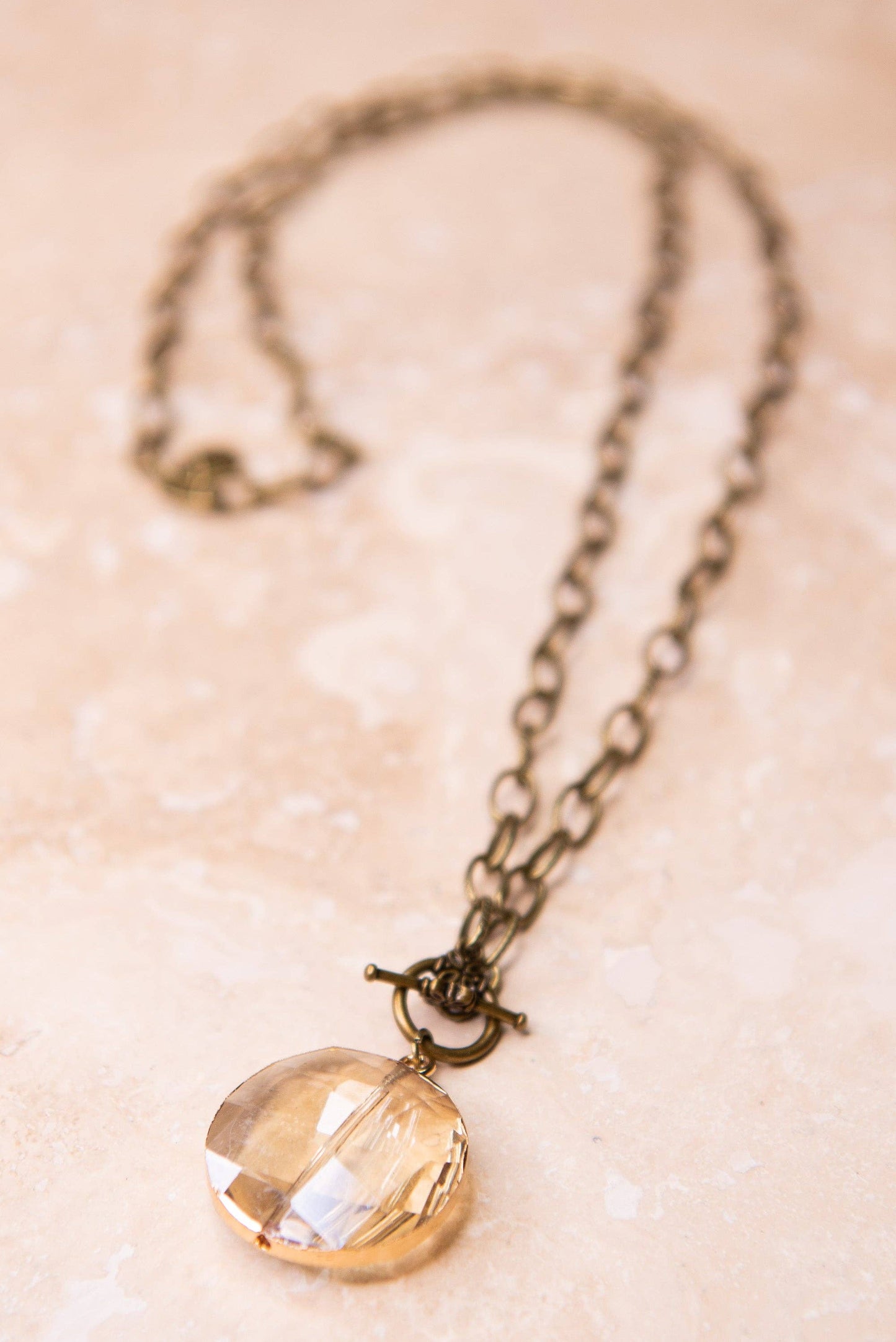 Sage Crystal Pendant Necklace