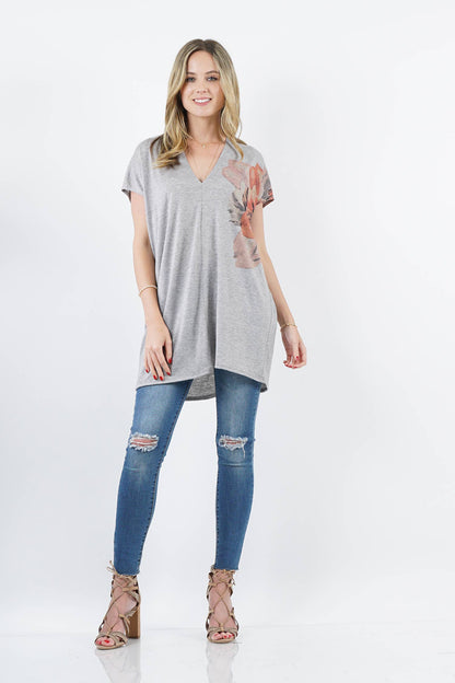 Sublimation water color tunic