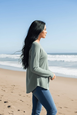 Baby Waffle Long Sleeve Top - Beach Gypsy