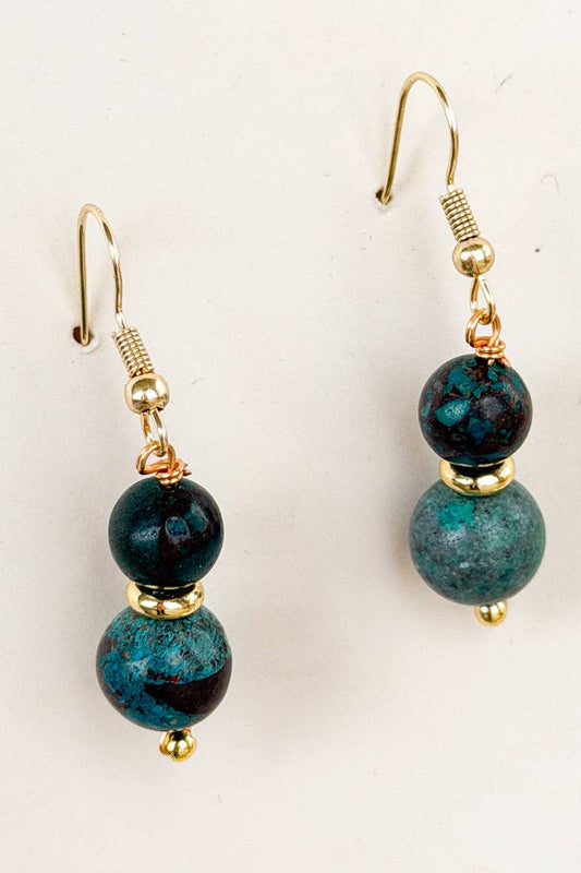 Ruthie Turquoise Dangle Earrings