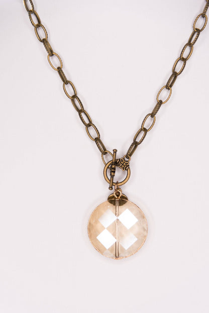 Sage Crystal Pendant Necklace
