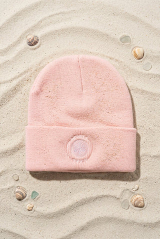 Beach Gypsy Pink Beanie with White Logo - Beach Gypsy