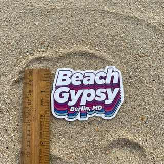 Beach Gypsy Retro Shadow Sticker - Beach Gypsy