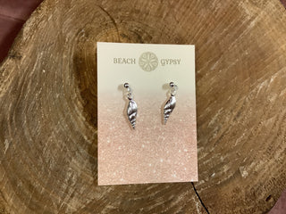 Beach Post Earrings, Silver - Beach Gypsy