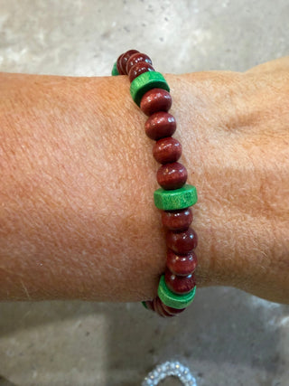 Bead & Stone Elastic Bracelet - Beach Gypsy