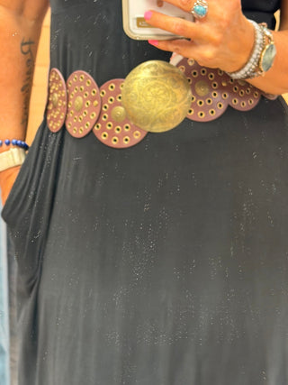 Bohemian Grommet Disc Hip Belt - Beach Gypsy