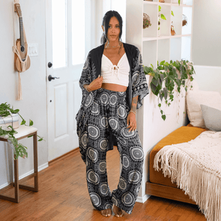 Bondi Rayon Wide Leg Pants - Beach Gypsy
