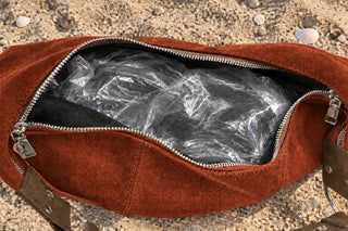 Brown Suede-Style Slouchy Hobo Shoulder Bag - Beach Gypsy