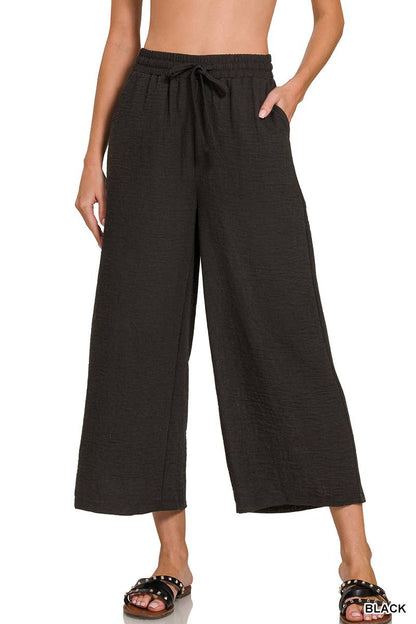 Jillian Drawstring Wide Pants