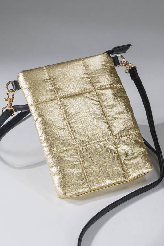 Metallic Bubble Cross Body Bag