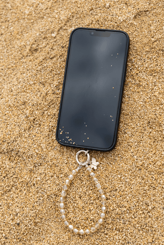 Cell Phone Wristlet Keychain, Champagne - Beach Gypsy