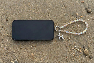 Cellphone Wristlet Keychain, Pink - Beach Gypsy