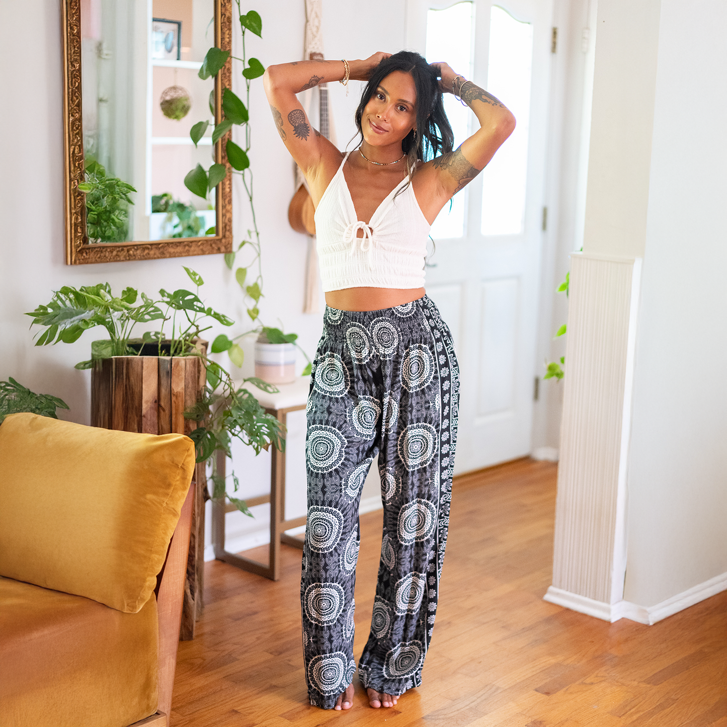 Bondi Rayon Wide Leg Pants