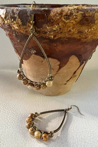 Cody Earrings Jasper - Beach Gypsy