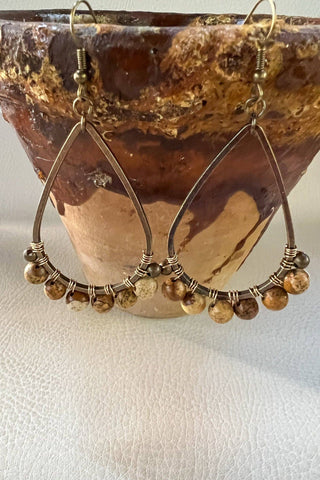 Cody Earrings Jasper - Beach Gypsy