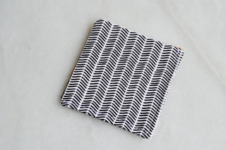 Corner Fabric Bookmark laid flat, showing its fabric pattern and corner design