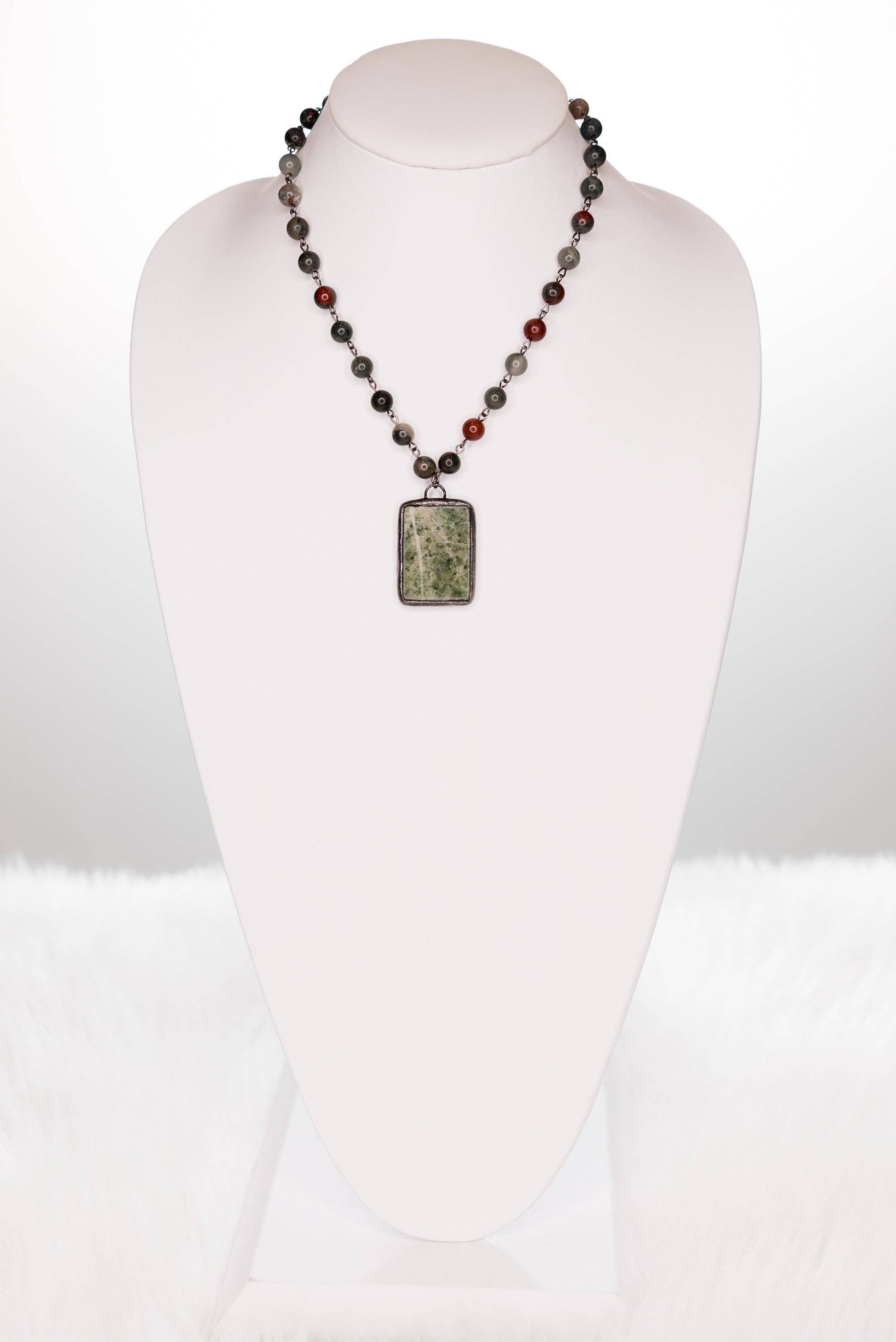 Jasper Necklace on Mannequin