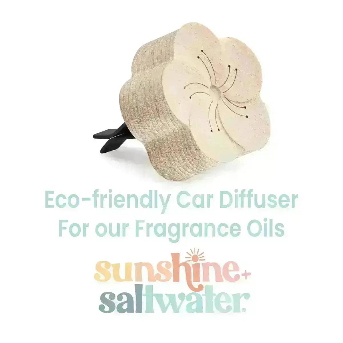 Hibiscus Flower Wood Car Diffuser