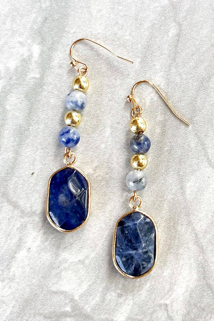 Maggie Blue Sodalite Drop Earrings