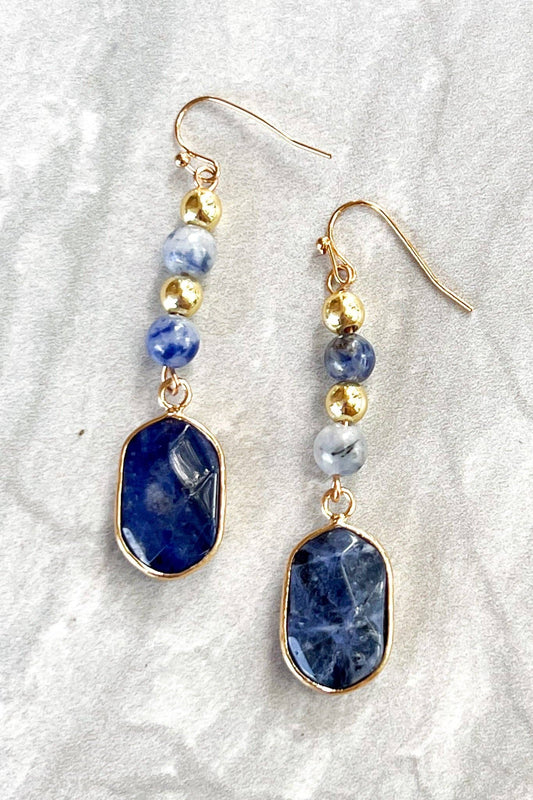 Maggie Blue Sodalite Drop Earrings